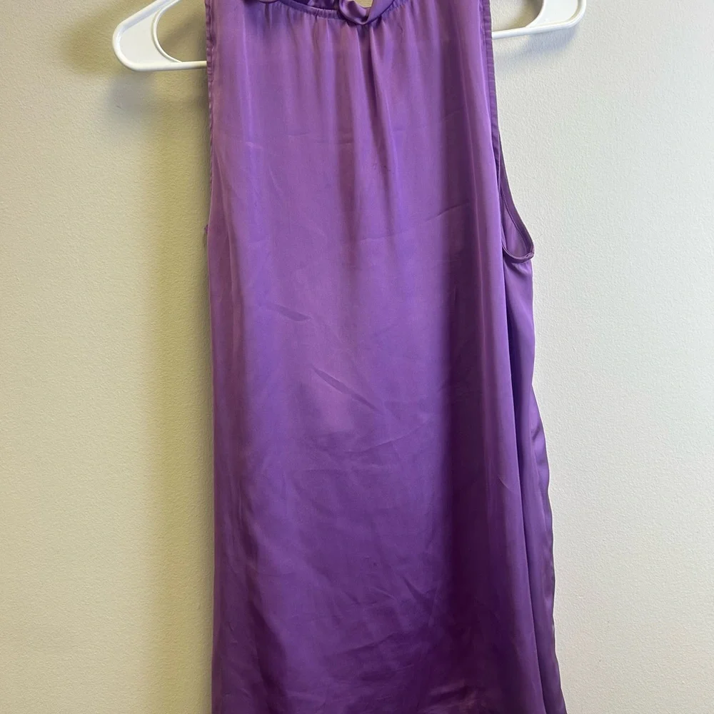 Sunny Leigh Purple Ruffle Tank Top - Picture 3 of 3